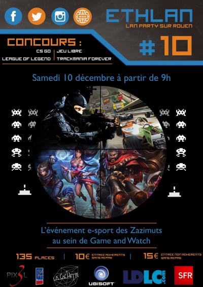 Affiche lan party Ethlan #10